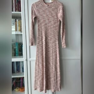 Pink Ribbed Maxi Dress from Old Navy